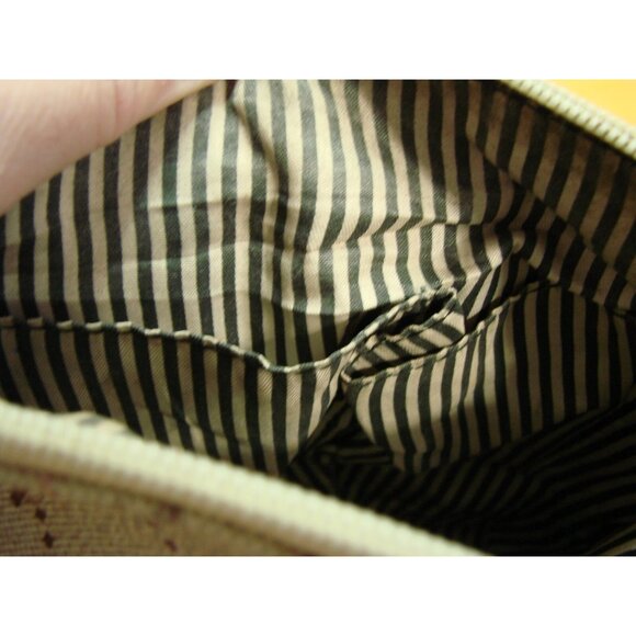 Baby Phat Embroidered Floral Roses Crossbody Bag Chain Strap Purse Canvas PVC - Picture 8 of 15